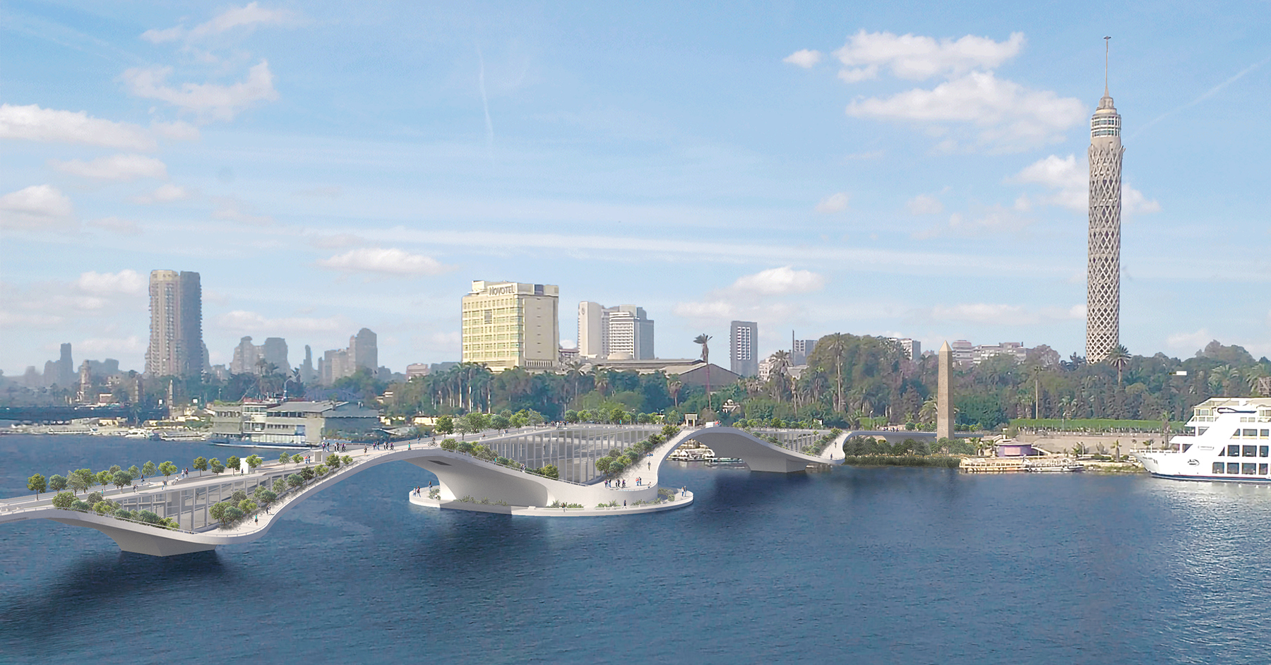 CAIRO'S LIVING PEDESTRIAN BRIDGE